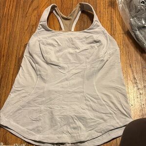 Women's White Lululemon Racerback Top